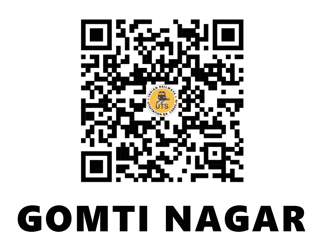 UTS QR Code for GOMTI NAGAR - GTNR (NE - UTTAR PRADESH)